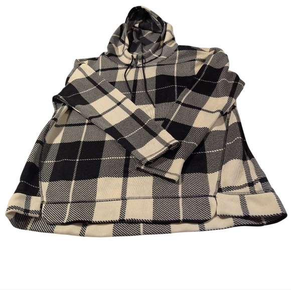St. John's Bay Plaid Hooded Top Size XL - Picture 3 of 8